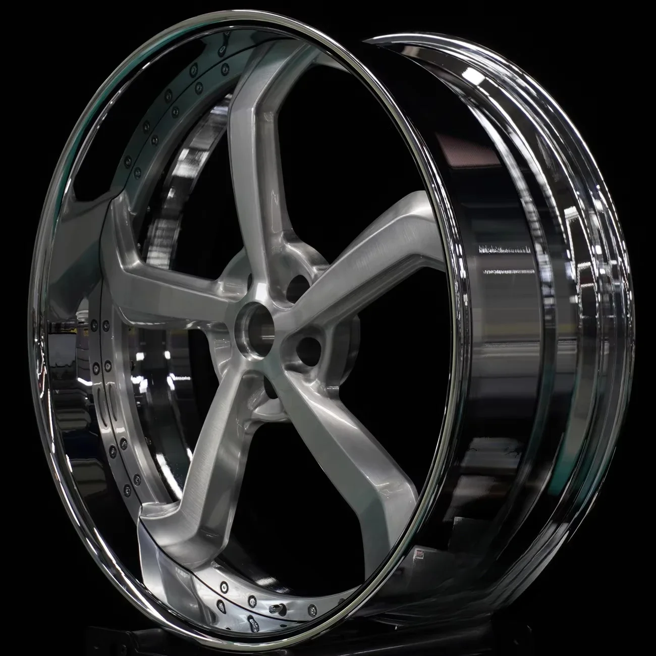 Custom  Forgiato 2-piece Forged Wheels Rims 22-24-26 Inch Fit Car for Monte Carlo/Impala/Caprice/Ghost/Model X/cutlass442 Rucci