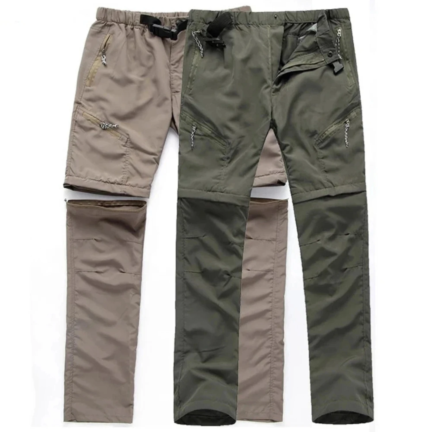 Fishing Pants Outdoor Breathable Quick Dry Long Trousers Can Remove To Shorts Detachable Two-Pants Hiking Camping Trekking Cloth