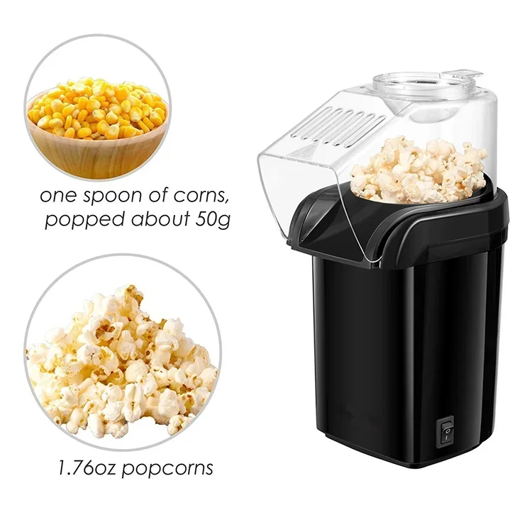 Electric Popcorn Maker for Household, 360 Degree Heating Short Time Popcorn Machine, Compact size does not take up space