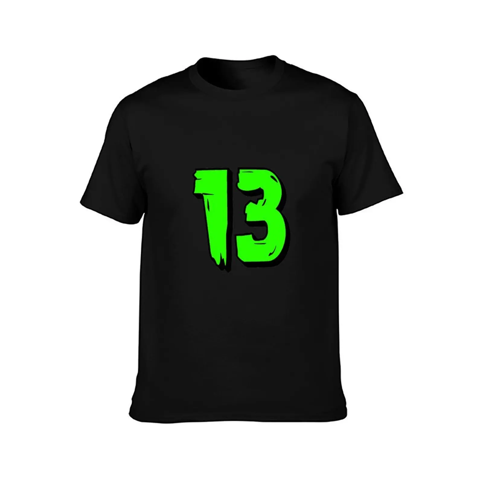 13 (The Number Thirteen) T-Shirt, Summer Casual Cotton Tee, Oversized Streetwear Tops, Vintage Graphic Print, Unisex Men Women