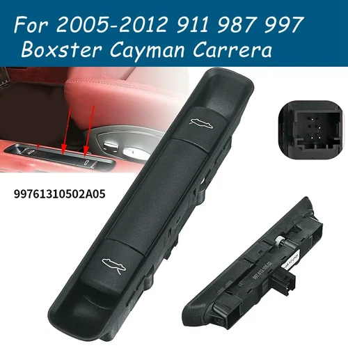 Imagen 2 del producto Conjunto de interruptor de liberación de maletero y capó de coche, para Porsche 911 987 997 Boxster Cayman Carrera 2005-2012 99761310502 A05