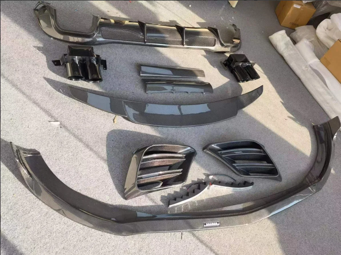 

B Style Carbon Fiber Body Kit for S-Class W223 - Front Lip, Rear Diffuser, Tuyere Upgrade
