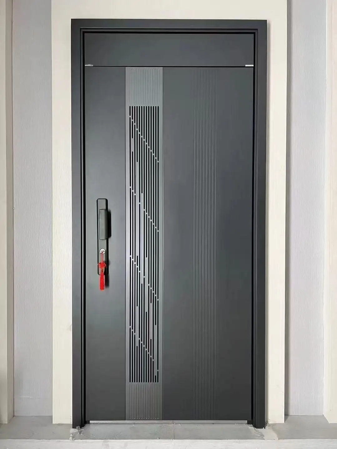Fashion Design Apartment Security Door Affordable and Durable Aluminum Alloy Entrance Doors Corrosion Resistant Hinged Doors