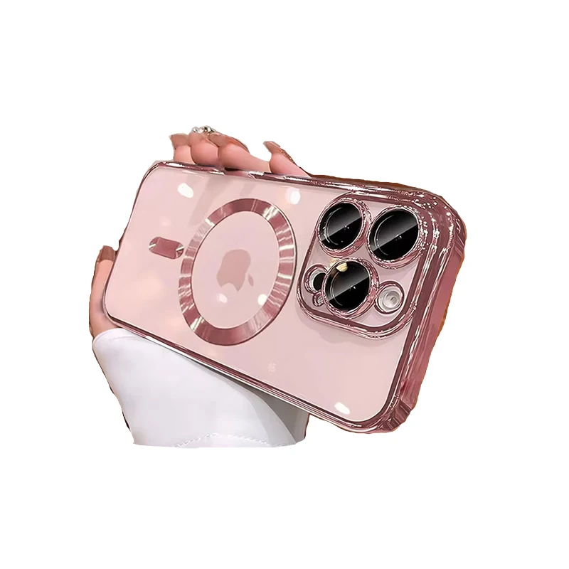 جديد الرسمية الصحراء الذهب قضية الهاتف آيفون 16 15 14 13 12X11 برو ماكس زائد واضح Magsafe عدسة مغناطيسية حماية غطاء ناعم