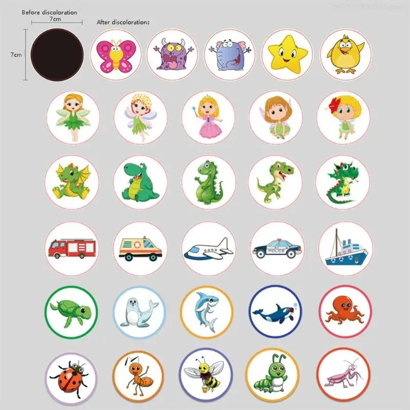 Reusable Funny Potty Training Stickers Magical Stickers for Boys Girls Potty F0T1