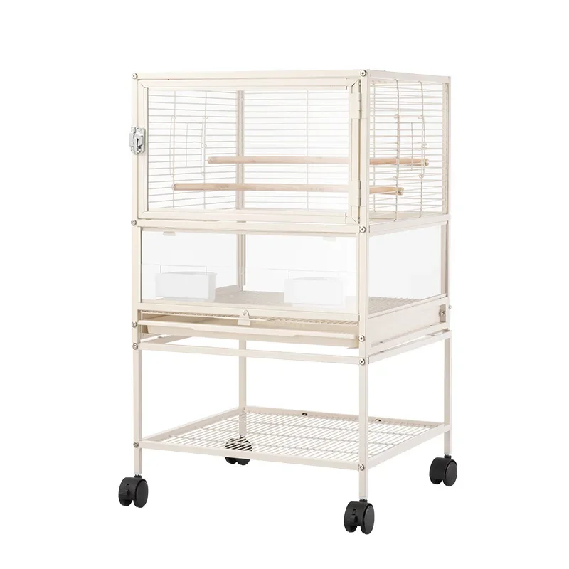 Stacked Hengsi Villa Parrot Bird Cage Monk Little Sun Xuanfeng Special Splash-proof Household Landscape Bird Cage Large