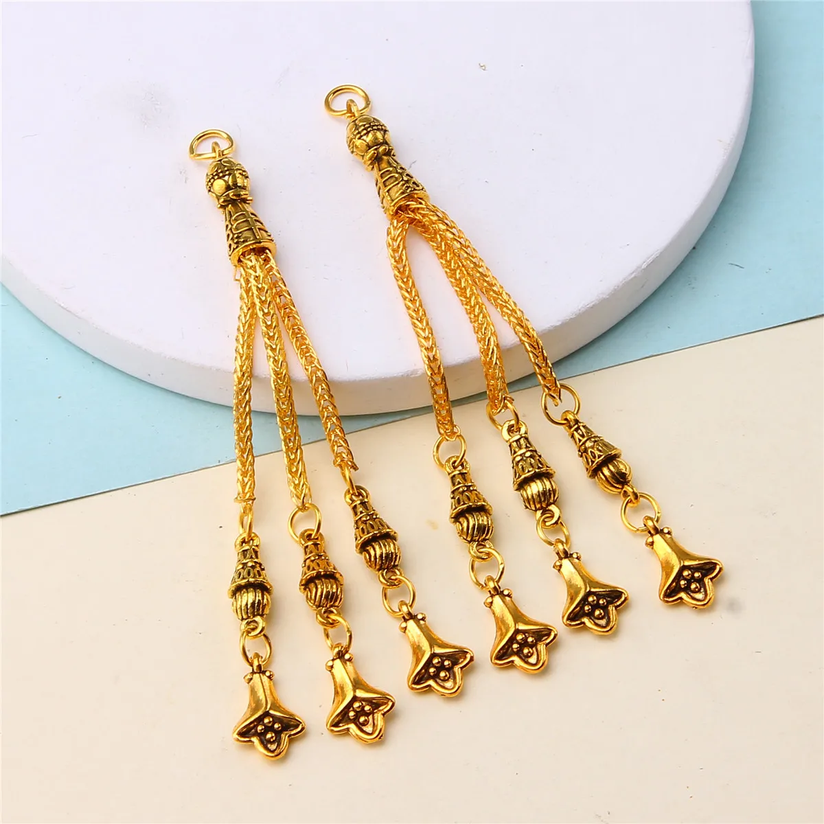 Nanxi Jewelry Store Alloy Chain Terms diy Hand Beads Accessories Ethnic Style Pendants Clothing Accessories Pendants Tassels