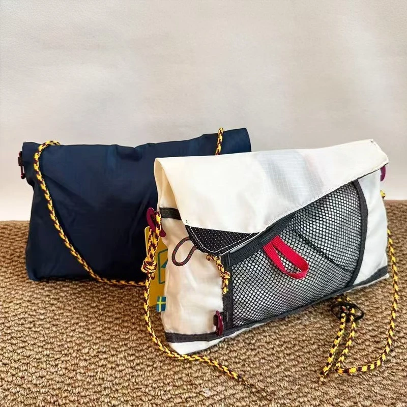 

Сверхлегкая унисекс сумка через плечо, полая сетка контрастного цвета, мужская дорожная сумка для верховой езды, женская водонепроницаемая сумка на ремне