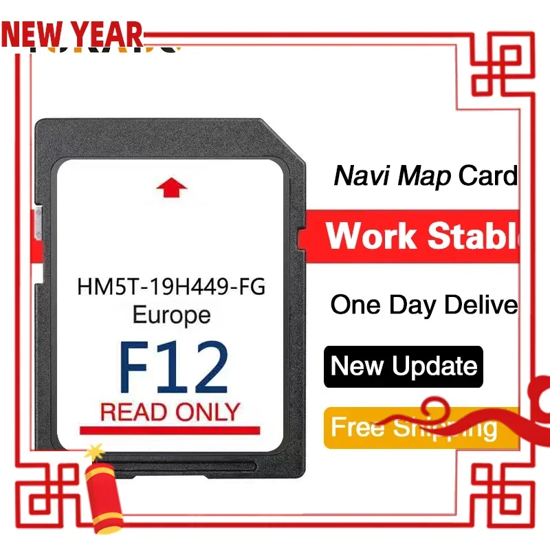 

Free Shipping Navi SD Card GPS Card for Ford Sync2 F12 Europa 2024 HM5T-19H449-FG 64GB C-Max Focus Car GPS