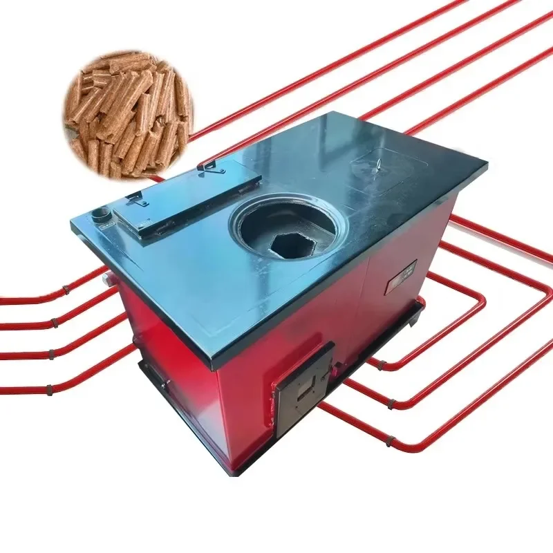 

【Factory】New Arrival Automatic Feeding Biomass Pellet Heater Indoor Stove Boiler With Floor Heating Joint