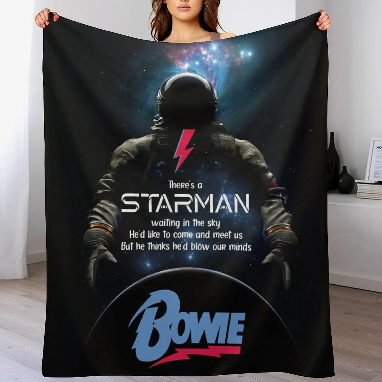 Starman Throw Blanket Thin blankets ands anime Blankets