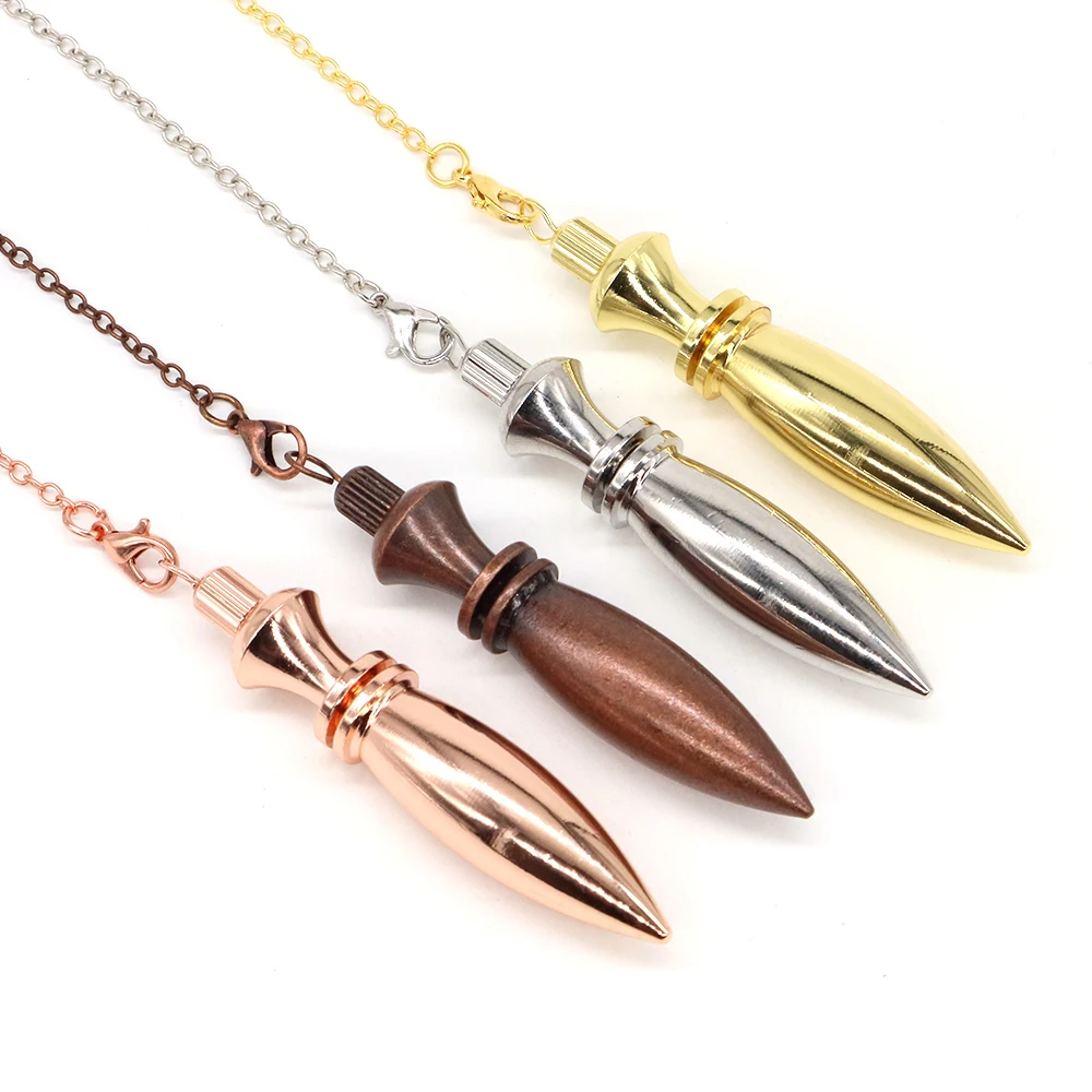 

100% Copper Brass Cone Metal Pendulum for Dowsing Divination Meditation Reiki Healing Witch Spiritual Energy Pendulos Home Decor