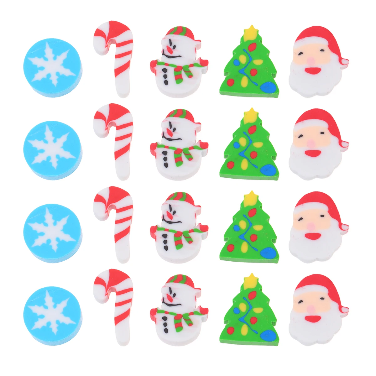 

Cartoon Colorful Christmas Eraser Small Pencil Eraser for Students Kids School Stationery Gift School Stationery