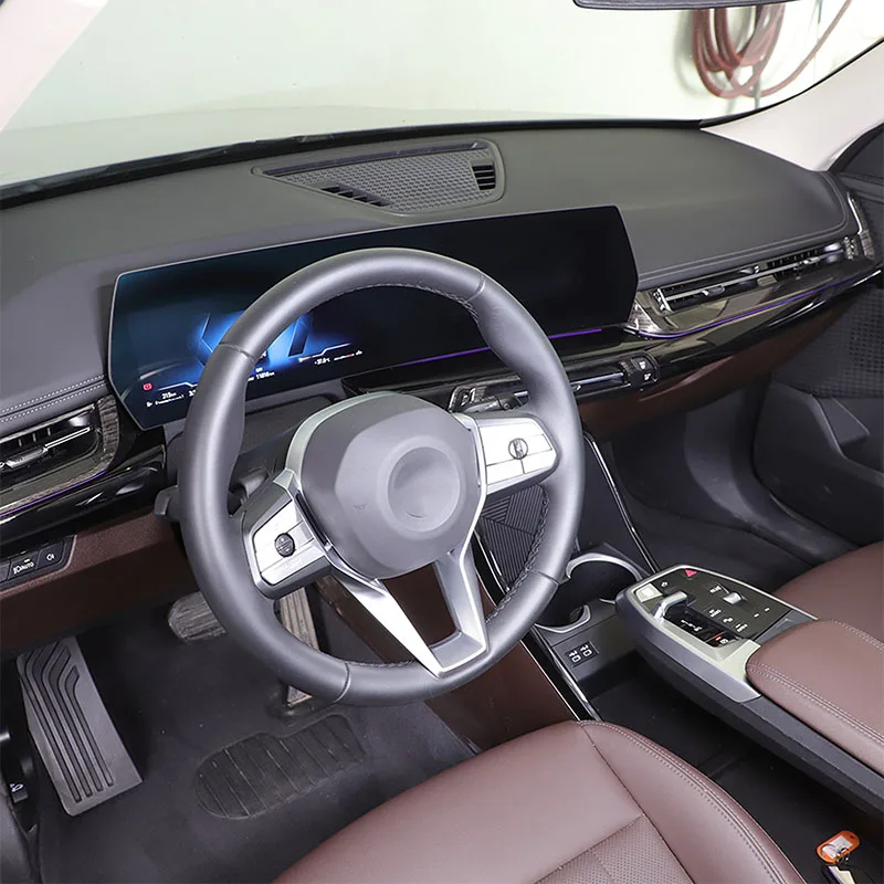 

For BMW X1 IX1 U10 U11 2023-24 ABS Black wood grain Car Center Control Air Outlet Decorative Frame Sticker Car Accessories
