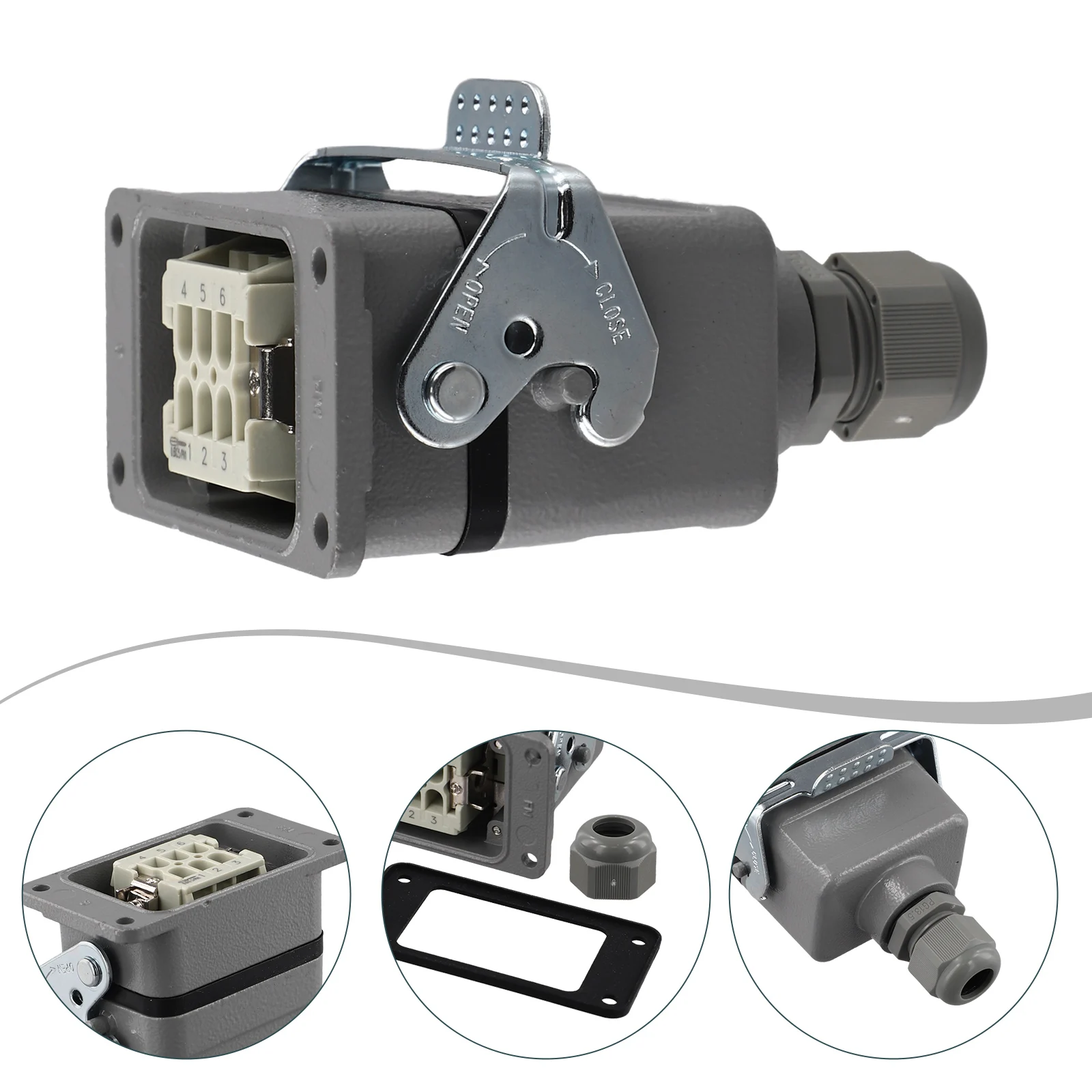 طريقة الأسلاك الأساسية للموصل، موصلات واجب درجة حرارة العمل، ميزات التثبيت السهلة، تجعيد التثبيت