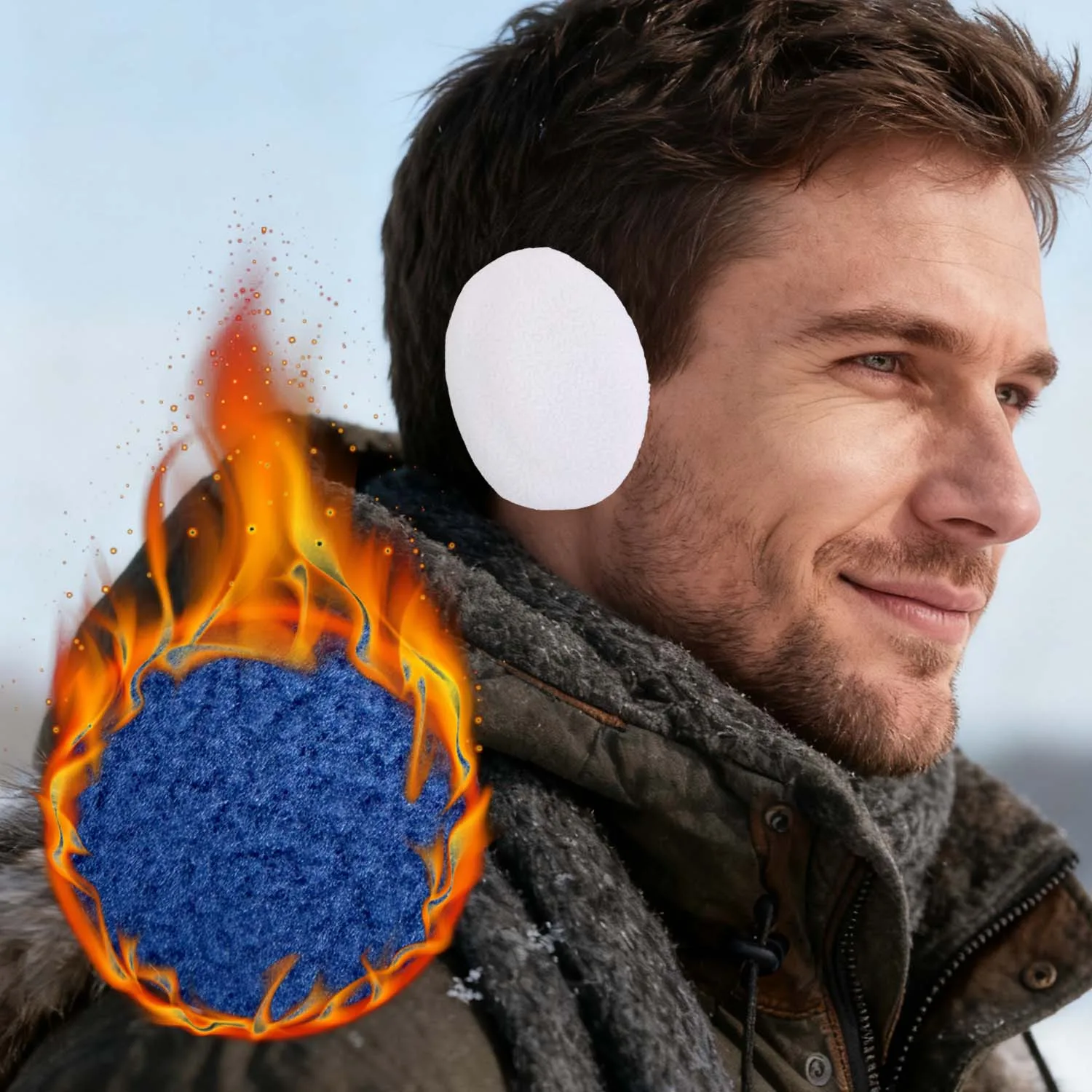 الشتاء الرجال النساء سميكة الصوف غطاء للأذن Bandless الأذن تدفئة غطاء للأذنين لينة سميكة غطاء للأذنين يندبروف سدادات حماية الأذن #5