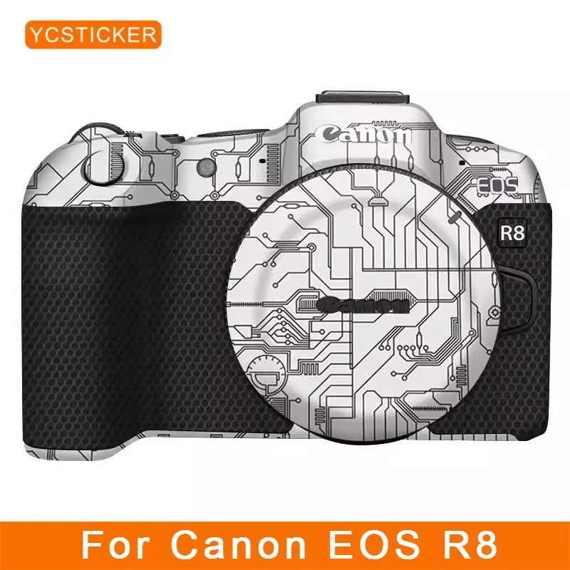 EOS R8 Mirrorless Camera Wrap Skin Vinyl Body Protective Sticker Premium 3M Texture Ultra Slim Film Decals Cover For Canon EOSR8