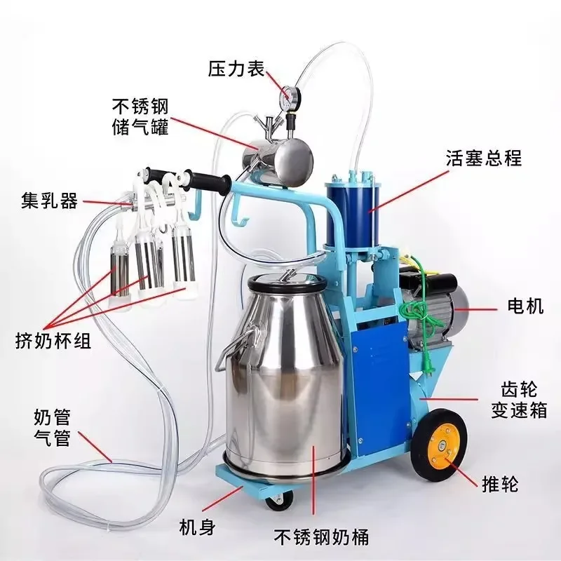 Milking machine, sheep breast pump, vacuum pulsating milking machine