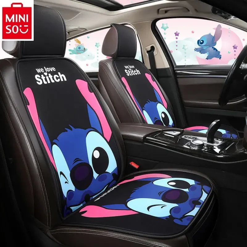 

MINISO Automotive Four Seasons Universal High Quality Disney Cartoon Mickey Anime Seat Cushion Interior Decoration Accessories