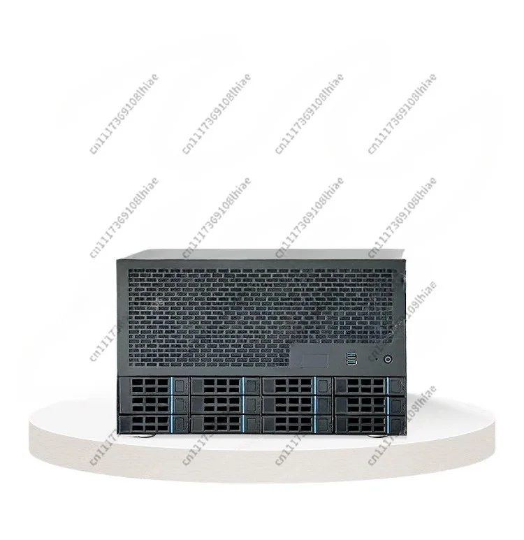 8 Full-Height Slots Enterprise Home  AIO Server 12-Disk NAS Chassis Main Board ATX Power Supply