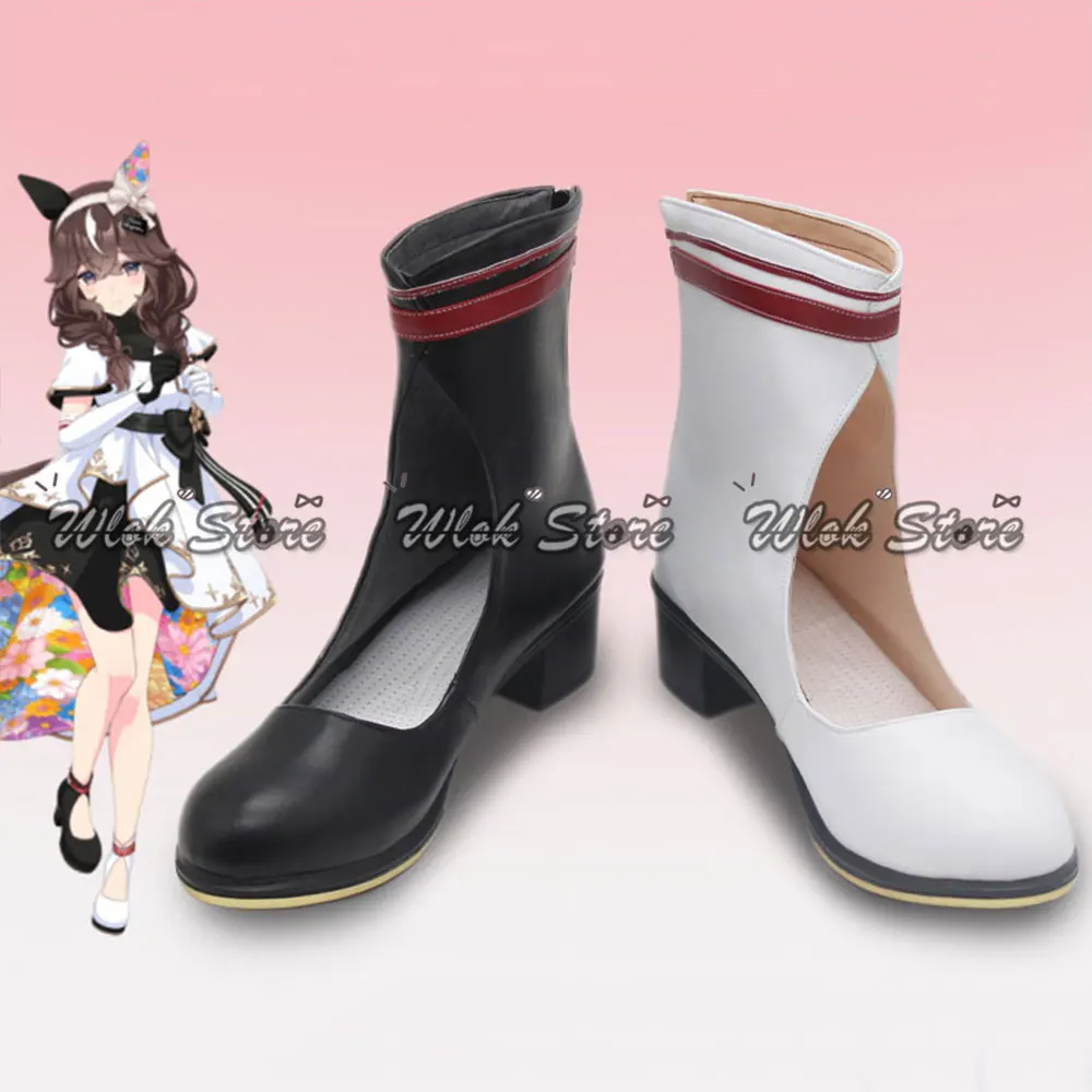 รองเท้าคอสเพลย์ Umamusume Curren Bouquetd'or รองเท้าบูทผู้ชาย ผู้หญิง รองเท้าสั่งทำพิเศษ อนิเมะ Pretty Derby รองเท้าสำหรับงานปาร์ตี้ฮาโลวีน รองเท้าสำหรับเล่นบทบาทสมมติ