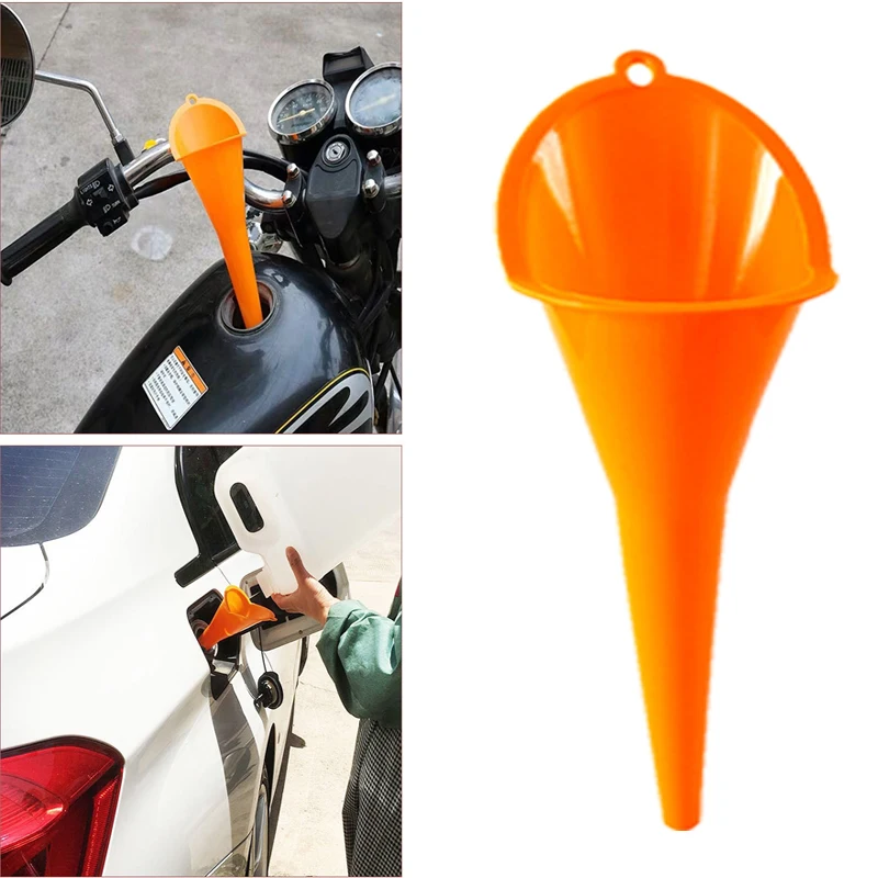 Long Spout Hands-Free Funnel, Small Caliber Oil Funnel for Car & Motorcycle, Engine Oil & Fuel Additive Pouring Funnel