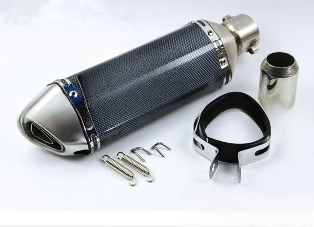 

Motorcycle modified pipe, hexagonal large flower pipe, imitation carbon fiber pipe