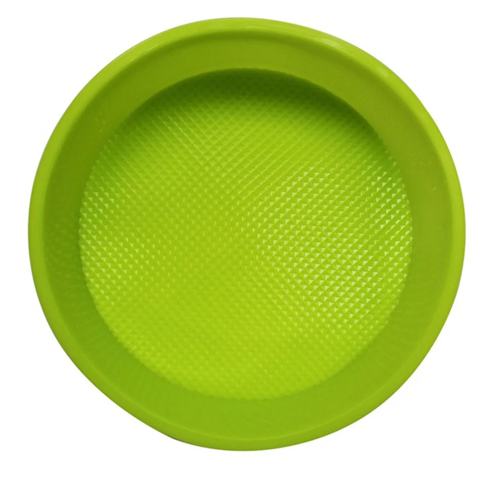 قالب صينية الكيك من السيليكون غير لاصق قالب خبز سهل التنظيف DIY -40 إلى 230c لون عشوائي من السيليكون على شكل كعكة مستديرة #5