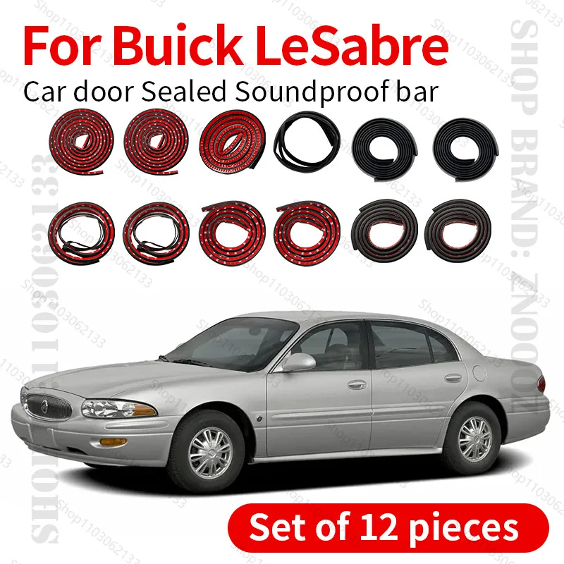 

Для Buick LeSabre уплотнительная лента для двери автомобиля, резиновая двухслойная уплотнительная защита, звукоизоляционная лента, пылезащитная уплотнительная лента, набор из 12 шт.