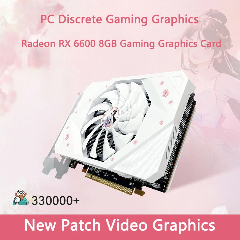 بطاقة رسومات ألعاب جديدة من lotorasia Radeon RX6600 بسعة 8 جيجابايت GDDR6 PCI Express x16 3.0