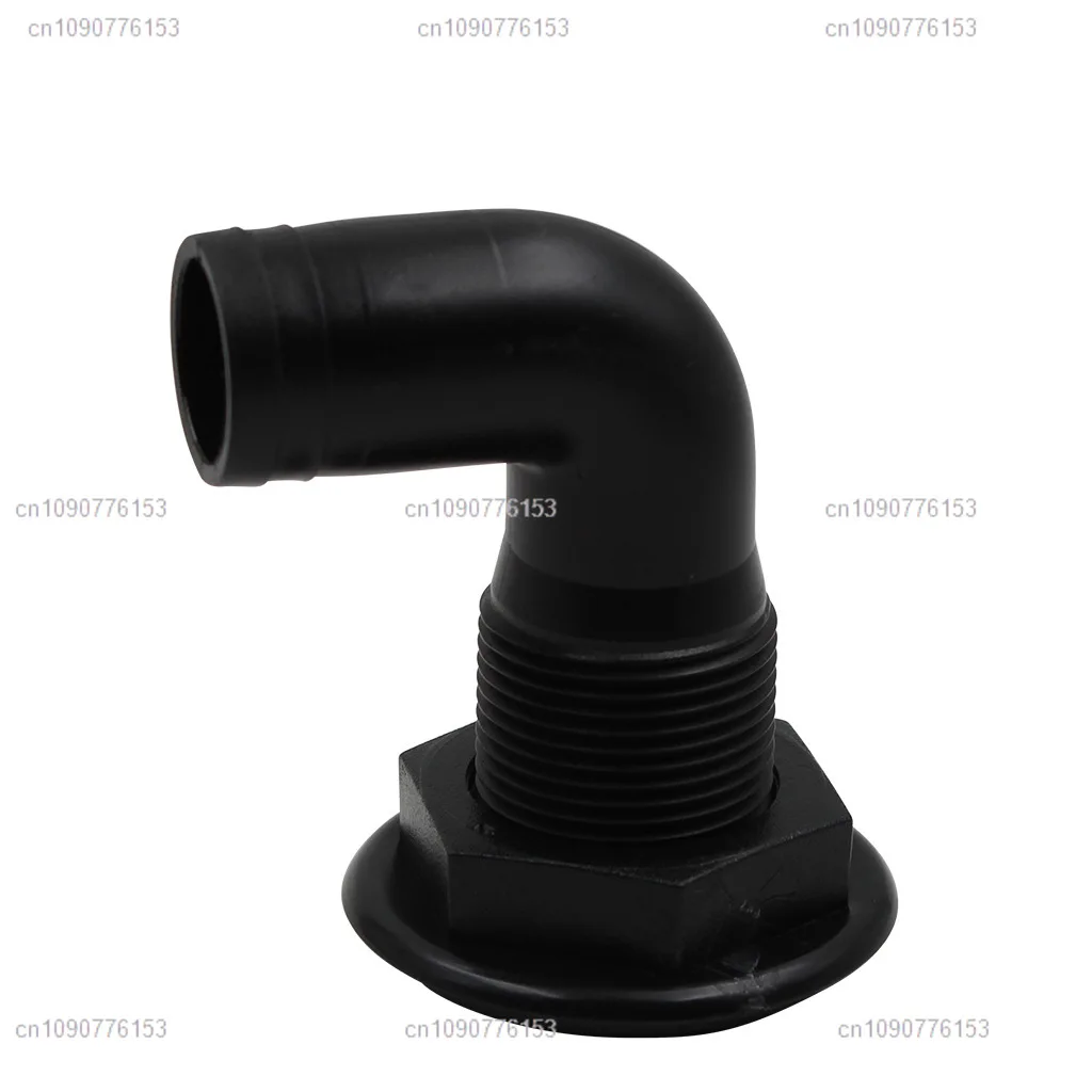 90° Marine Drain Outlet, Boat Bilge Drain, Marine Sewage Outlet, Hull Right Angle Black Water Outlet