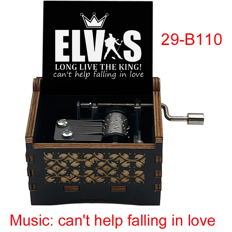 Classic Song《Can't Help Falling In Love》Climax 14-seconds 18-Tone Music Box Office Decoration Ornaments Festival Party Gifts ﻿