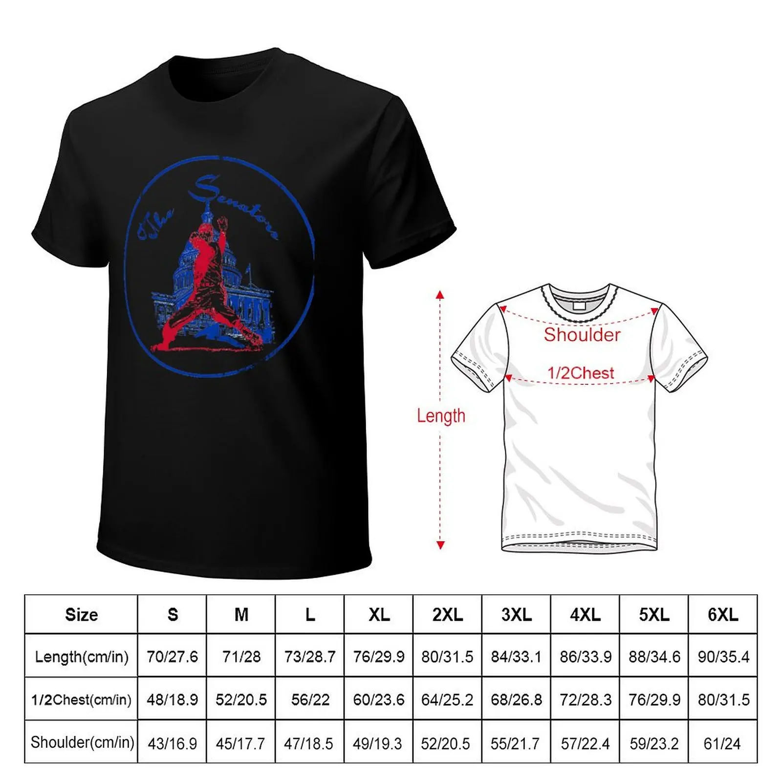Washington Senators T-Shirt Utility Work Short Sleeve Top