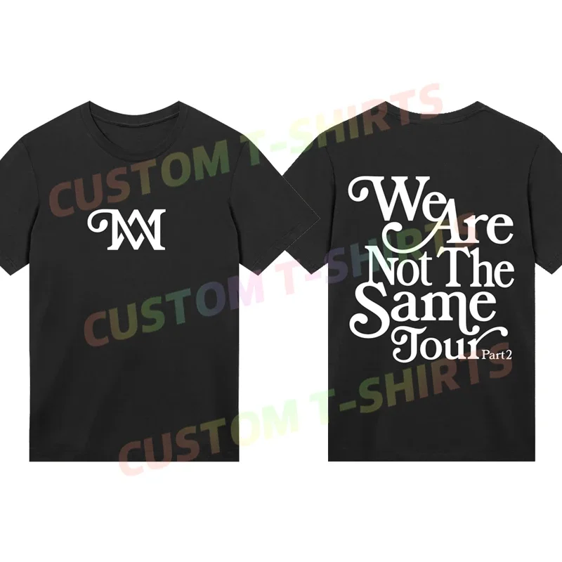 2024 Men T Shirt Casual Marcus and Martinus M&M Tour We Are Not The Same T-shirt Graphic Summer Short Sleeves 100% Cotton S-3XL