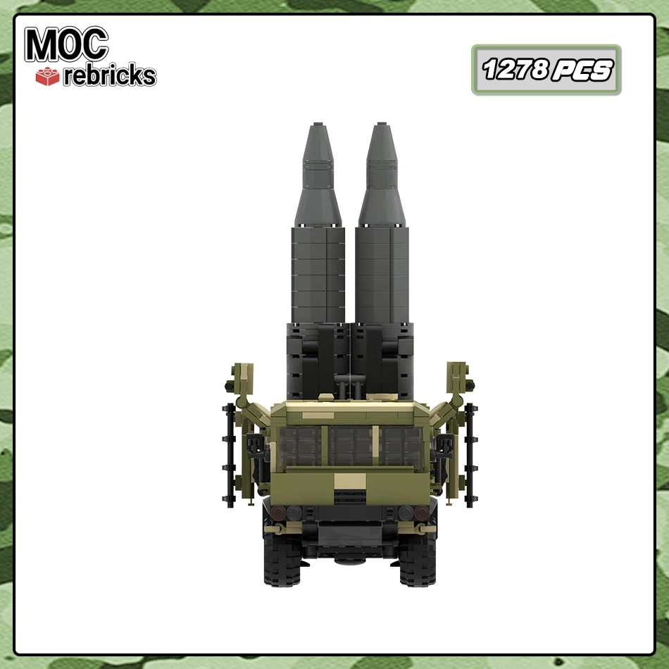 Heavy Armored Vehicle Iskandar Missile Building Blocks Model Military Battlefield Series Assembly Bricks Toy Children\'s Gifts