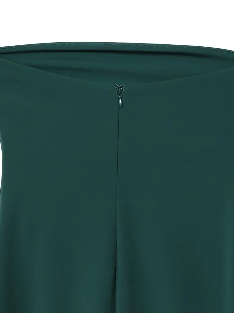 ヨーロッパとアメリカンスタイルの秋の新しいファッショントレンドセクシーな婦人服スリットチューブトップノースリーブサスペンダー気質ドレス