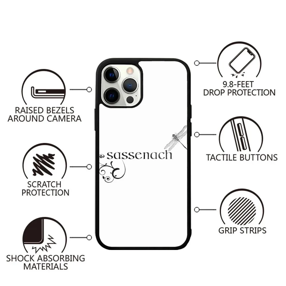 Outlander Sassenach  Phone Case Strong Magnetic For IPhone 15,14,13,Pro,Max,Plus,11,12,Mini For Magsafe Wireless Charging