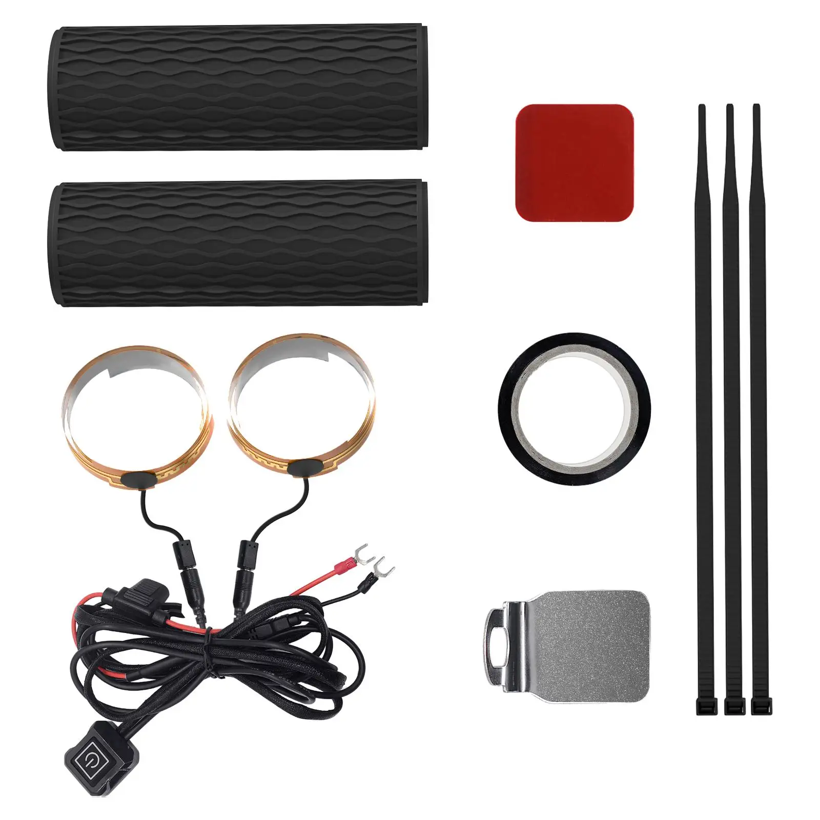 

Motorcycle Heated Grip Set Electronic Handlebar Heater for Winter ATV