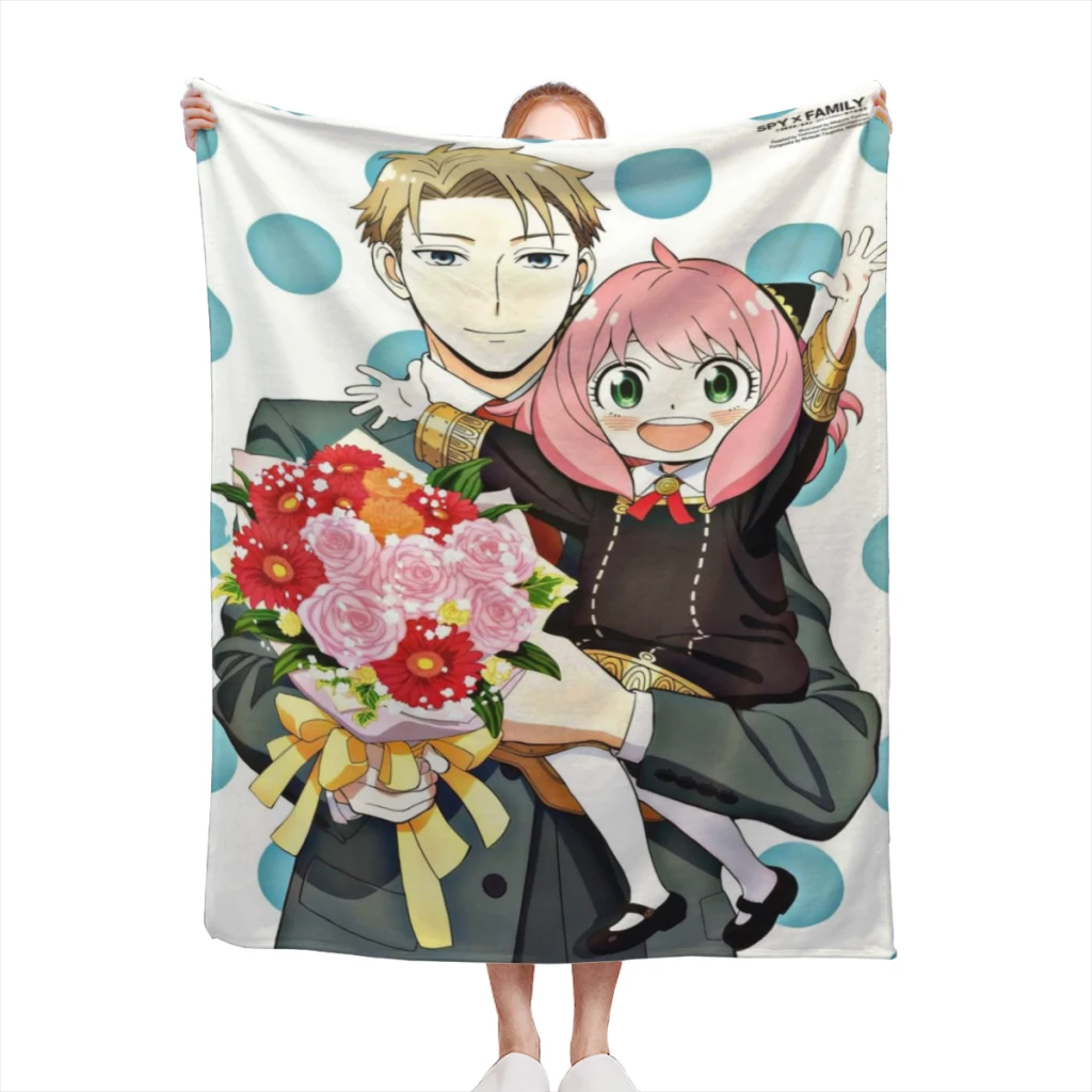 

Spy X Family Anime Medium Blanket Fluffy Soft Bedroom Decor Sofa Blankets Comforter Home and Decoration