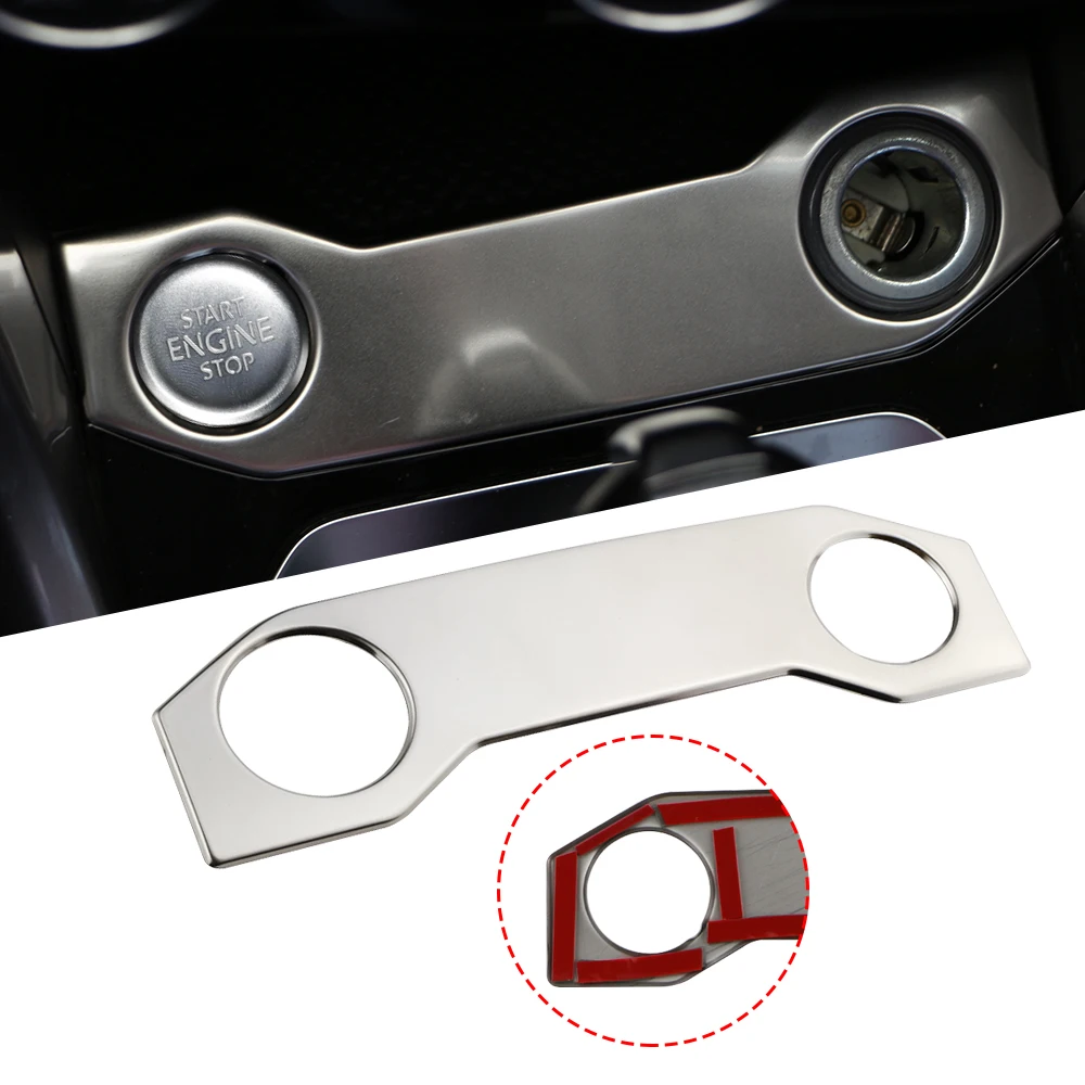 For Volkswagen VW T-Roc T ROC 2018-2022 Cigar Lighter+Front Car Switch USB Power Charge Cover Trim Panel Frame Accessories