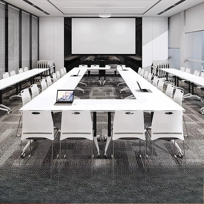 Training table and chair combination mobile desk splicing training folding conference table