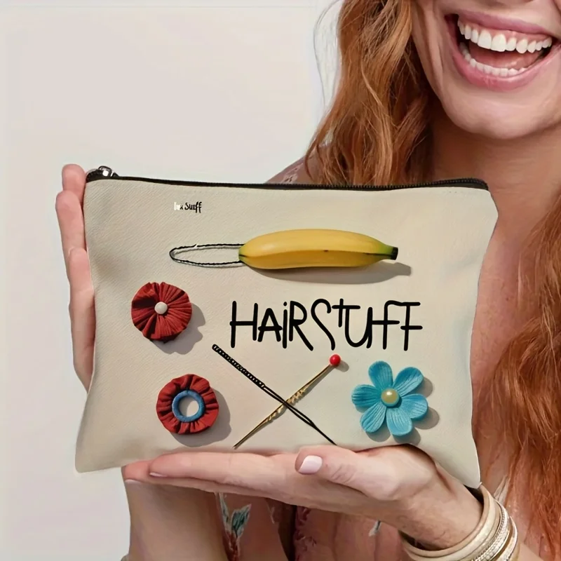 Una borsa per il trucco per strumenti di bellezza: custodia multifunzionale con cerniera, borsa per riporre gioielli, piccola borsa per riporre gioielli con cerniera da viaggio perfetta.