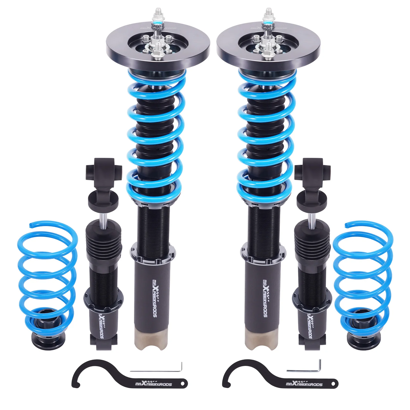 

MaXpeedingrods 24-ступенчатые демпферные койловеры, стойки подвески для Volvo 740 85-92 и 940 91-98 RWD