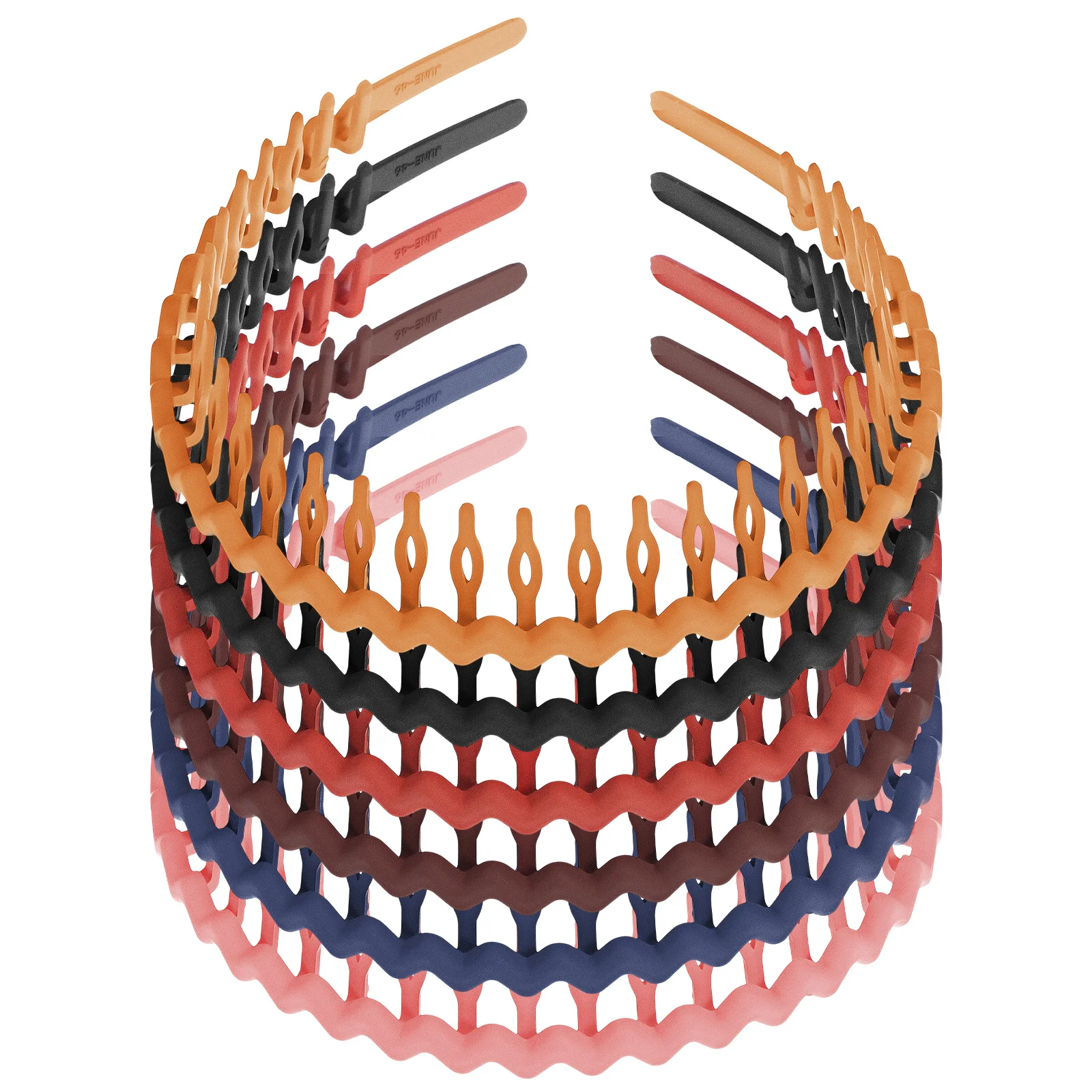 

6 Pcs Wavy Headband Lightweight Comfortable Plastic Thin Headdress Festival Party Hair Hoops Accessories Women Teeth Headbands