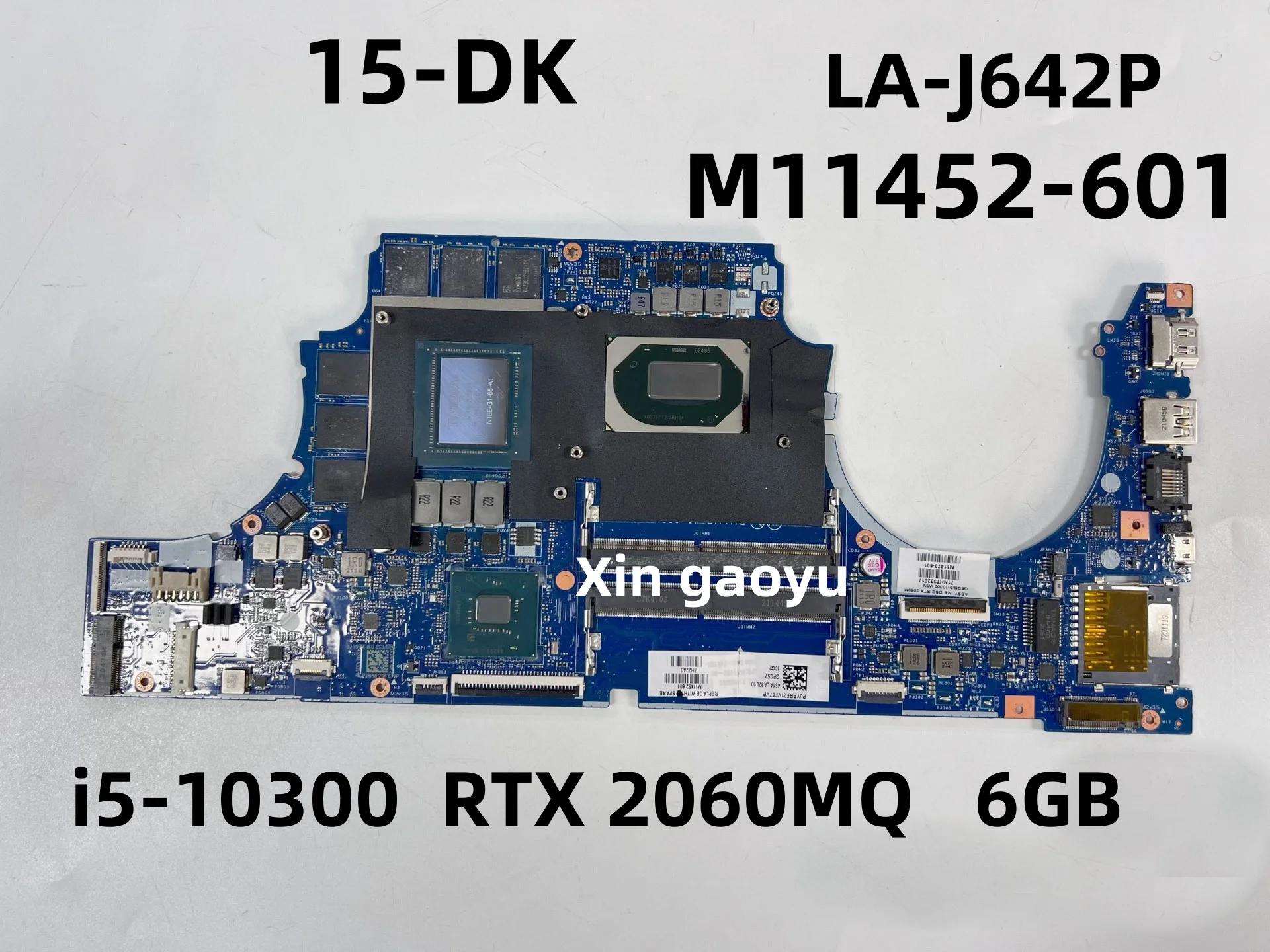 Original For HP 15-DK Motherboard M11452-601 LA-J642P i5-10300H RTX2060 6GB 100% Tested OK