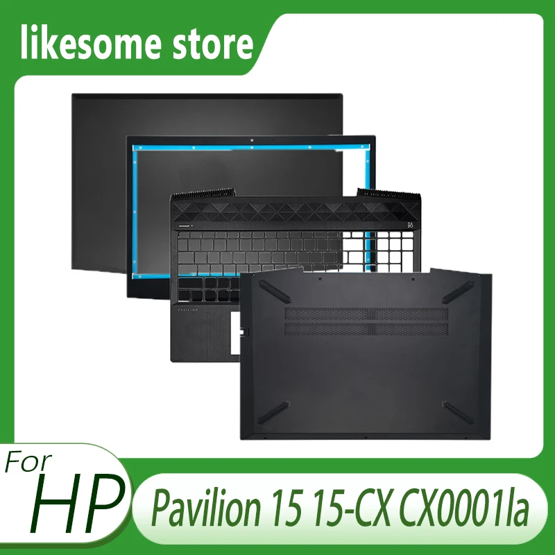 para hp pavilion 15 15 cx cx0001la gaming laptop lcd tampa traseira moldura frontal dobradicas palmrest shell inferior teclado top case novo 01