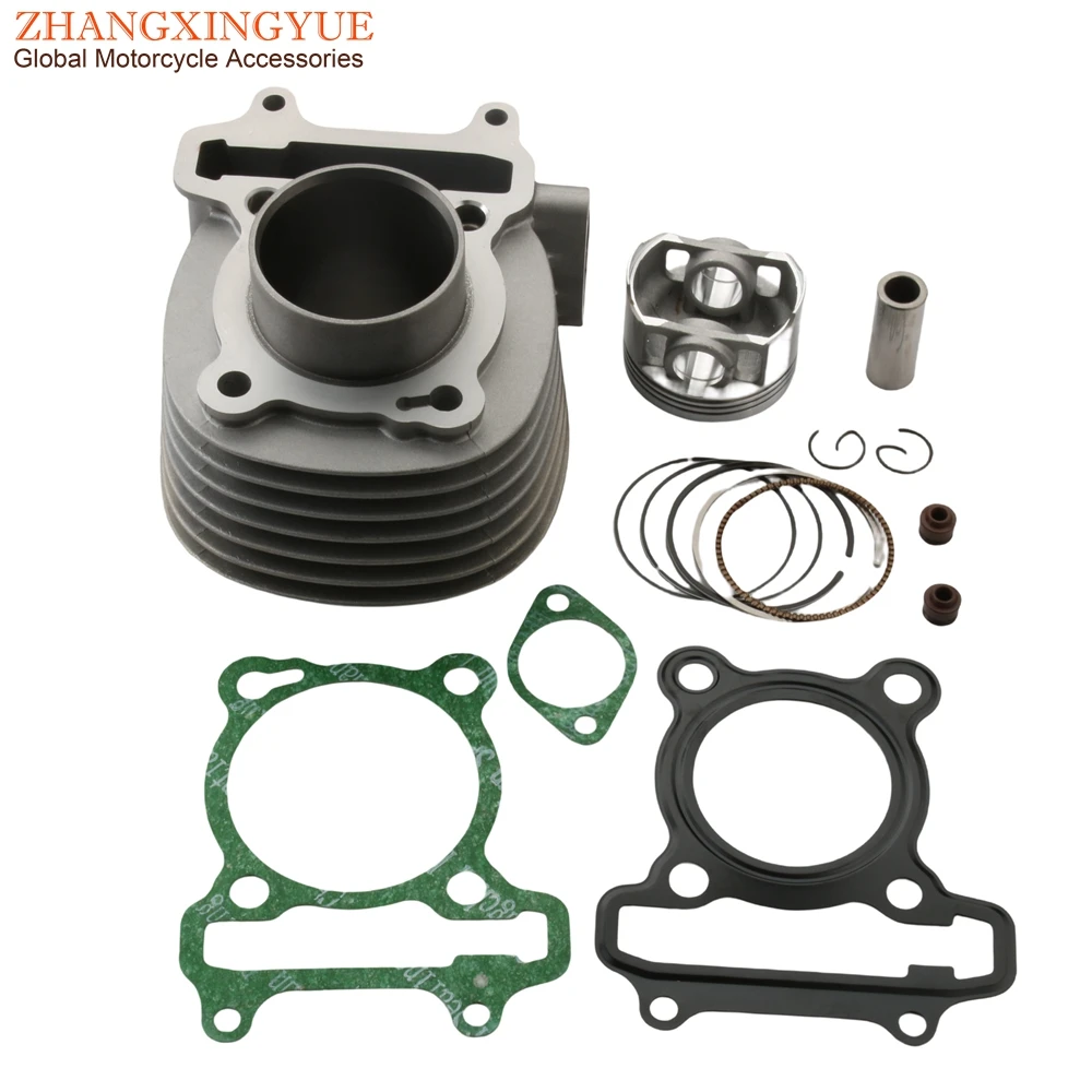 Scooter 52.4mm Cylinder Kit For SYM Fiddle 3 125 ORBIT 2 125cc 12100-ARA-000 13101ARA000 13010ADB00