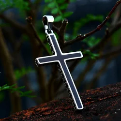 BEIER 2022 New Arrival Special Design Stainless Steel Cross Pendant Black Jewelry For Men Women Wholesale