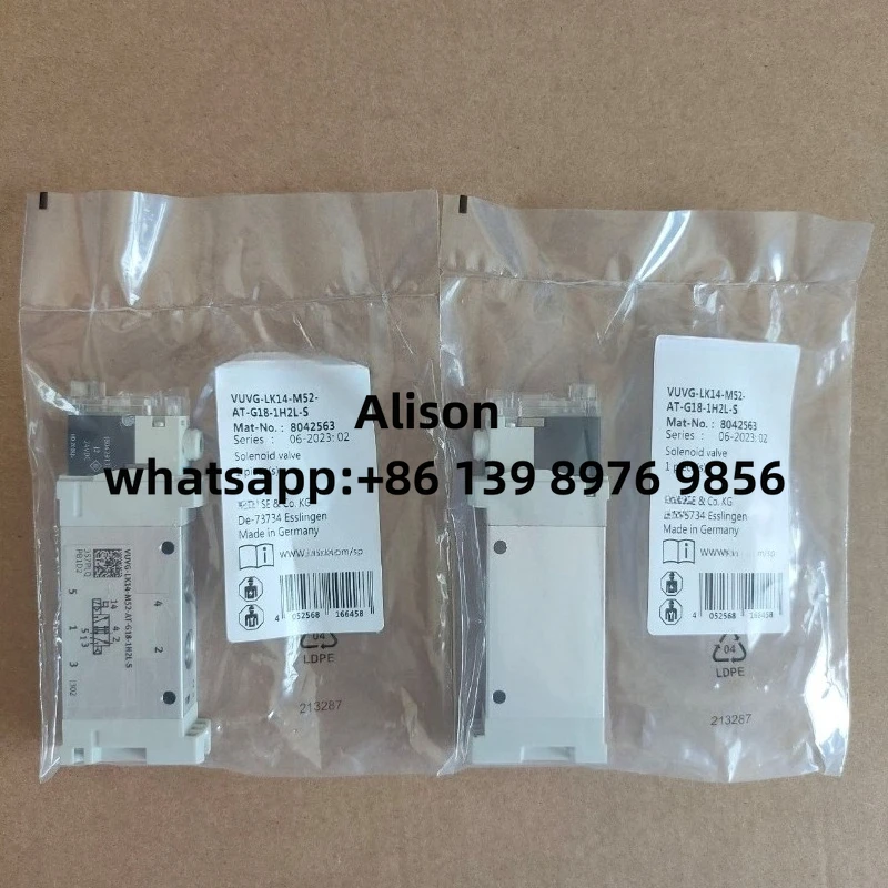 1pc VUVG-LK10-M52-AT-M5-1H2L-S 8042539 VUVG-LK10-M52-AT-M5-1H2L-W1-S 589281 Válvula Original VUVG-LK14-M52-AT-G18-1H2L-S 8042563