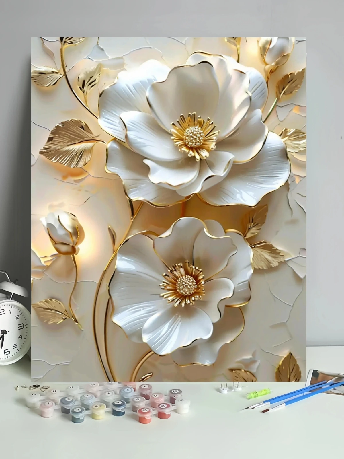 

Набор для цифровой живописи маслом с тематикой «Красивые цветы/бабочки», ручная роспись, декоративная живопись/комбинированная рамка